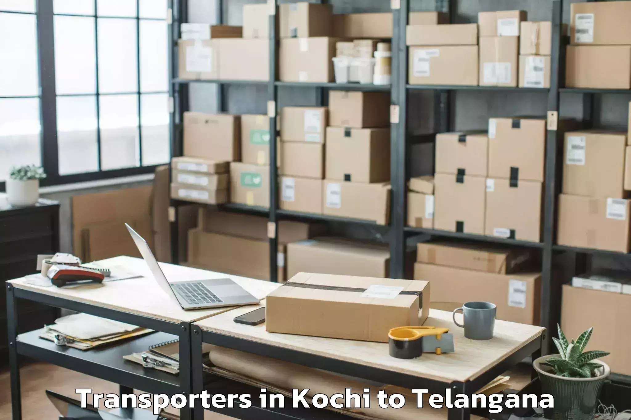 Book Kochi to Manoor Transporters